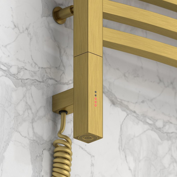 Полотенцесушитель электрический Сунержа Аркус 3.0 П15 800x500 мм 051-5704-8050 L, состаренная латунь - фото 3