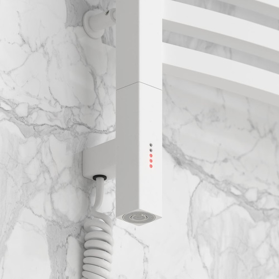 Полотенцесушитель электрический Сунержа Аркус 3.0 П15 800x500 мм 30-5704-8050 L, белый матовый - фото 3