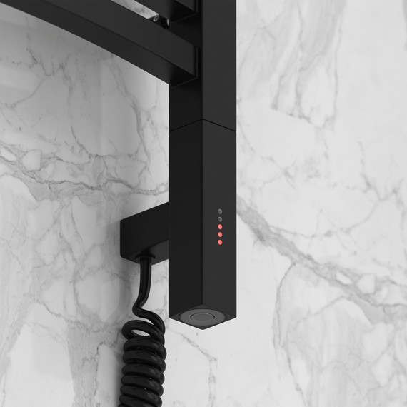 Полотенцесушитель электрический Сунержа Аркус 3.0 П16 1000x500 мм 31-5705-1050 R, чёрный матовый - фото 3