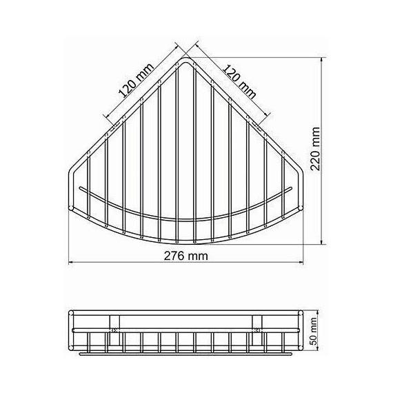 Полка угловая WasserKraft K-1211 - фото 4
