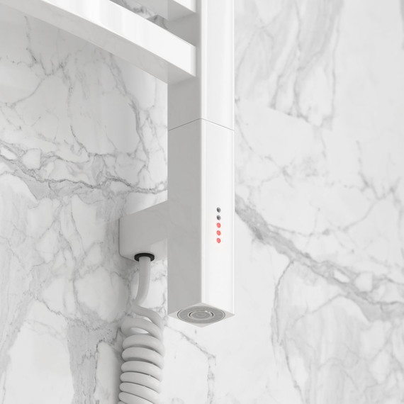 Полотенцесушитель электрический Сунержа Аркус 3.0 П15 800x600 мм 12-5705-8060 R, белый - фото 3