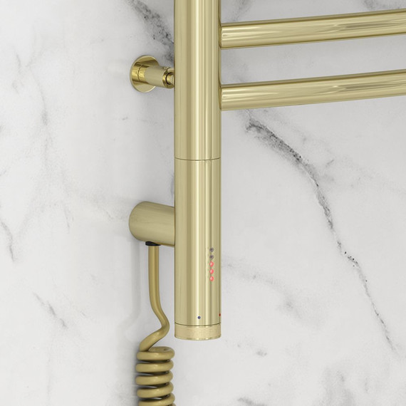 Полотенцесушитель электрический Сунержа Богема 3.0 П11 600x400 мм (выгнутая перемычка) 020-5802-6040 L, шампань - фото 3