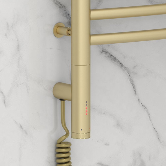 Полотенцесушитель электрический Сунержа Богема 3.0 П14 800x500 мм (выгнутая перемычка) 022-5802-8050 L, шампань матовый - фото 3