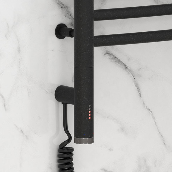 Полотенцесушитель электрический Сунержа Богема 3.0 П16 1000x400 мм (выгнутая перемычка) 15-5802-1040 L, тёмный титан муар - фото 3