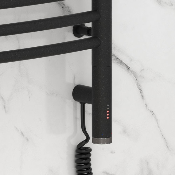 Полотенцесушитель электрический Сунержа Богема 3.0 П20 1200x400 мм (выгнутая перемычка) 15-5803-1240 R, тёмный титан муар - фото, картинка 3 Полотенцесушитель электрический Сунержа Богема 3.0 П20 1200x400 мм (выгнутая перемычка) 15-5803-1240 R, тёмный титан муар - фото 3