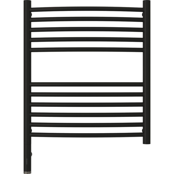 Полотенцесушитель электрический Сунержа Богема 3.0 П11 600x500 мм (выгнутая перемычка) 31-5802-6050 L, чёрный матовый - фото 2
