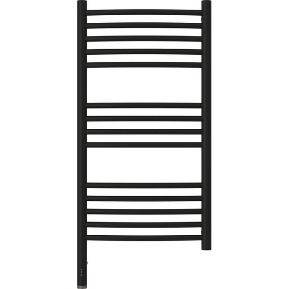 Полотенцесушитель электрический Сунержа Богема 3.0 П14 800x400 мм (выгнутая перемычка) 31-5802-8040 L, чёрный матовый - фото 2