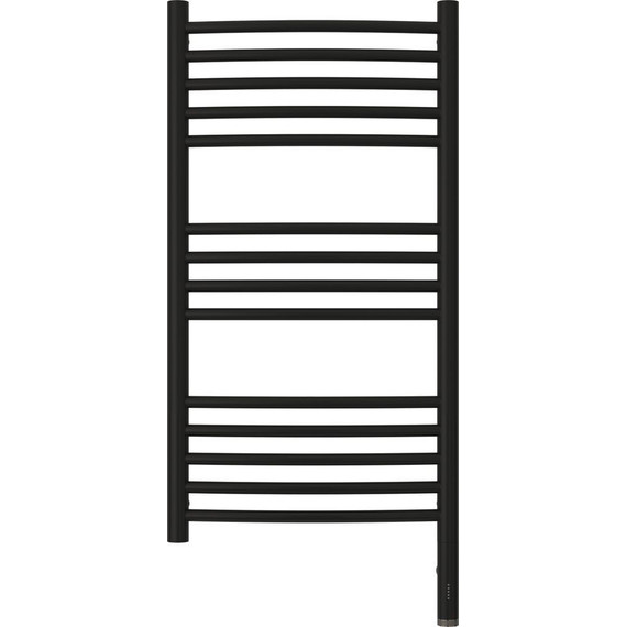 Полотенцесушитель электрический Сунержа Богема 3.0 П14 800x400 мм (выгнутая перемычка) 31-5803-8040 R, чёрный матовый - фото 2
