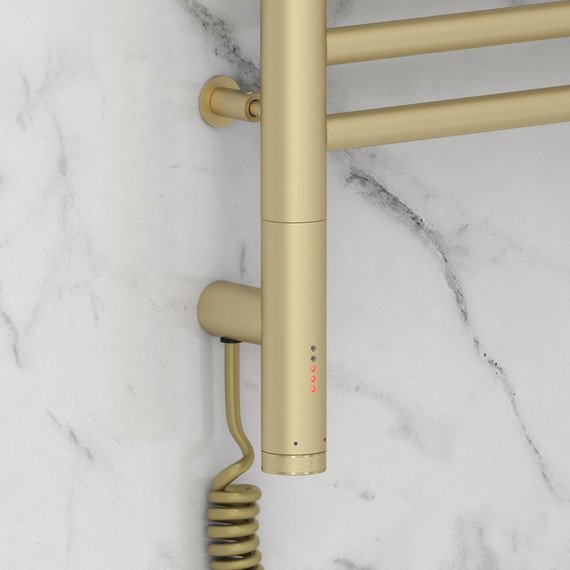 Полотенцесушитель электрический Сунержа Богема 3.0 П16 1000x300 мм (прямая перемычка) 022-5804-1030 L, шампань матовый - фото 3