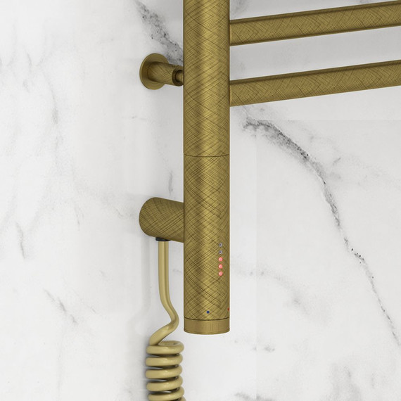 Полотенцесушитель электрический Сунержа Богема 3.0 П11 600x400 мм (прямая перемычка) 05-5804-6040 L, состаренная бронза - фото 3