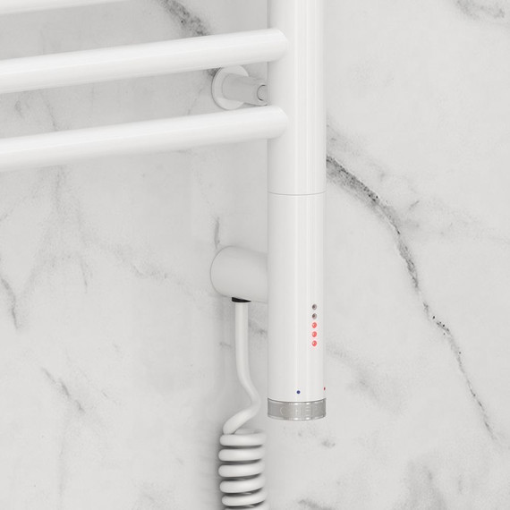 Полотенцесушитель электрический Сунержа Богема 3.0 П20 1200x600 мм (прямая перемычка) 12-5805-1260 R, белый - фото 3