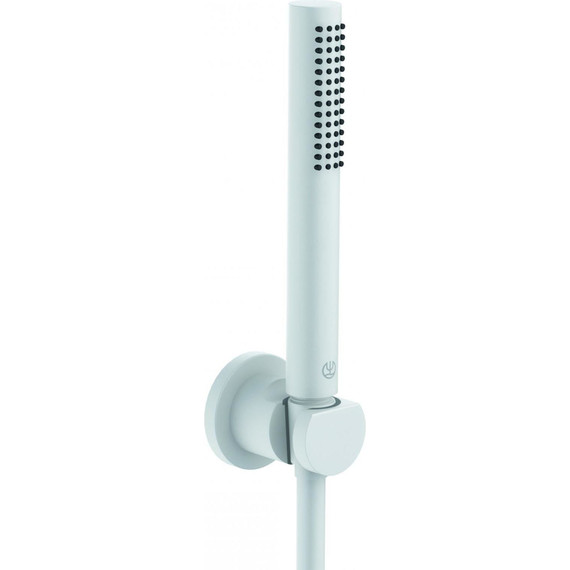 Душевой гарнитур Kludi Nova Fonte Puristic 1S 2085053-15, белый матовый - фото 
