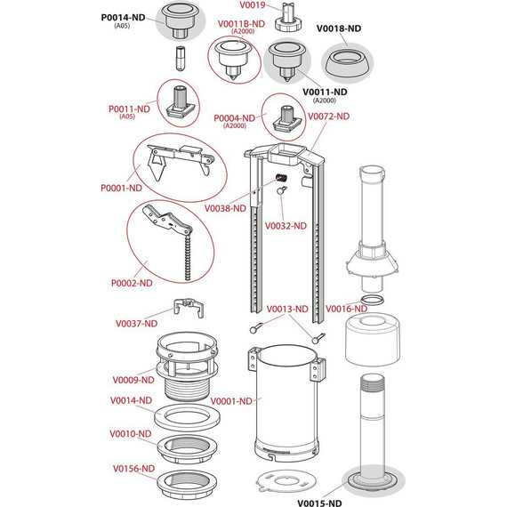 Сливной механизм Alcadrain A05-CHROM - фото 3