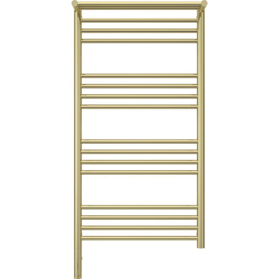 Полотенцесушитель электрический Сунержа Богема с полкой 3.0 П16 1000x500 мм (прямая перемычка) 020-5806-1050 L, шампань - фото 2