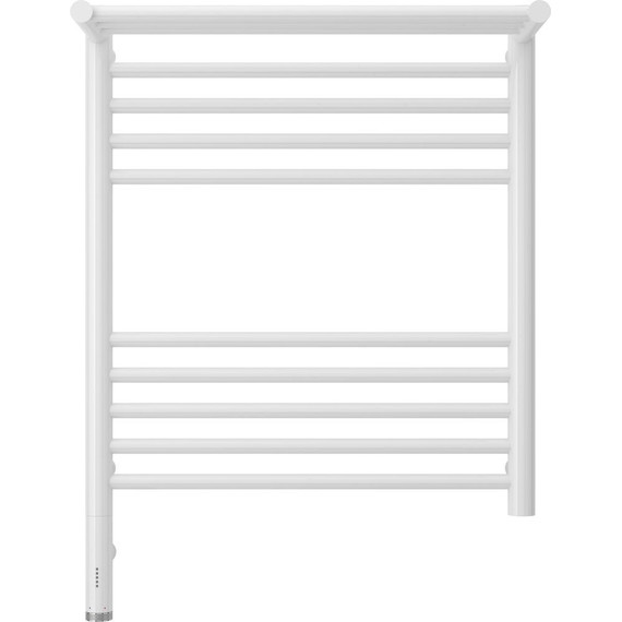 Полотенцесушитель электрический Сунержа Богема с полкой 3.0 П10 600x500 мм (прямая перемычка) 12-5806-6050 L, белый - фото 2