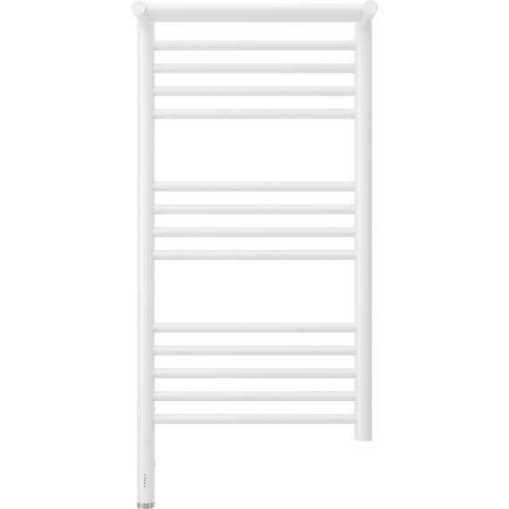 Полотенцесушитель электрический Сунержа Богема с полкой 3.0 П14 800x400 мм (прямая перемычка) 12-5806-8040 L, белый - фото 2