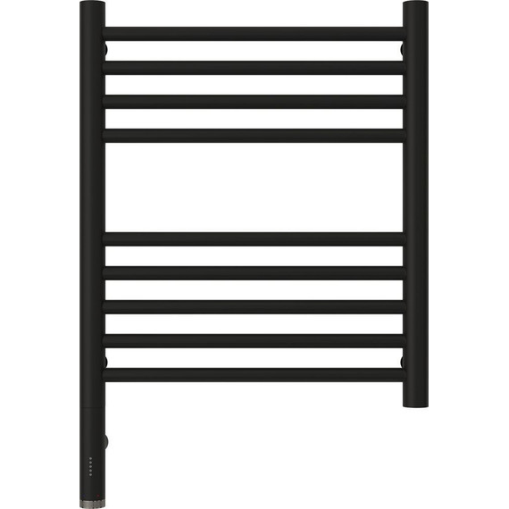 Полотенцесушитель электрический Сунержа Богема 3.0 П9 500x400 мм (прямая перемычка) 31-5804-5040 L, чёрный матовый - фото 2