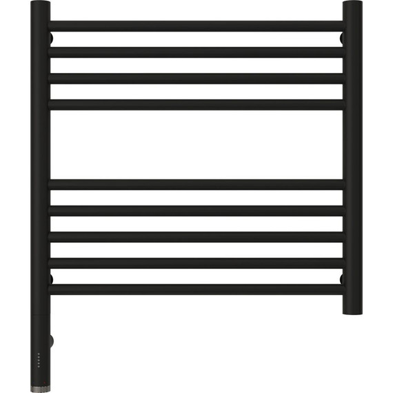 Полотенцесушитель электрический Сунержа Богема 3.0 П9 500x500 мм (прямая перемычка) 31-5804-5050 L, чёрный матовый - фото 2