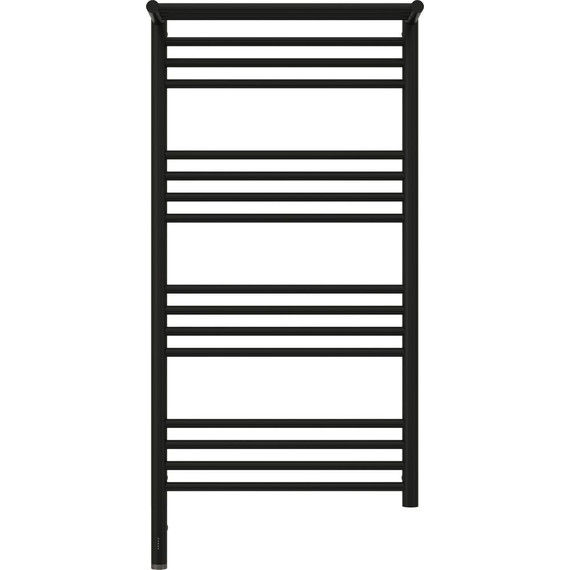 Полотенцесушитель электрический Сунержа Богема с полкой 3.0 П16 1000x500 мм (прямая перемычка) 31-5806-1050 L, чёрный матовый - фото 2