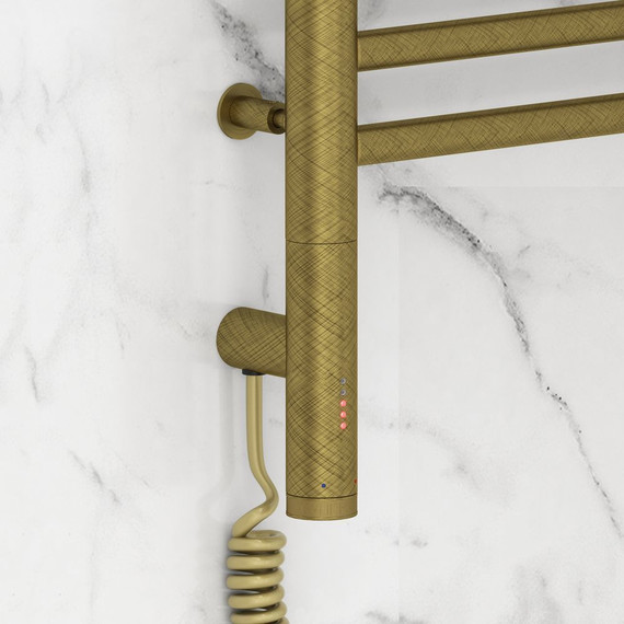 Полотенцесушитель электрический Сунержа Богема с полкой 3.0 П10 600x400 мм (прямая перемычка) 05-5806-6040 L, состаренная бронза - фото 3