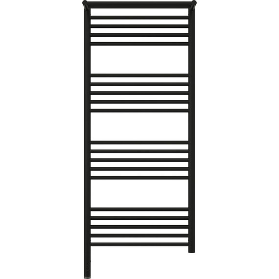 Полотенцесушитель электрический Сунержа Богема с полкой 3.0 П20 1200x500 мм (прямая перемычка) 31-5806-1250 L, чёрный матовый - фото 2