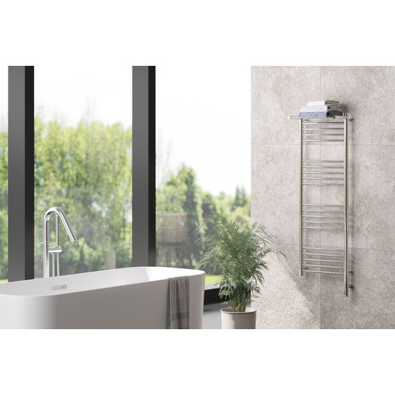 Полотенцесушитель электрический Сунержа Богема с полкой 3.0 П20 1200x400 мм (прямая перемычка) 00-5807-1240 R - фото 4