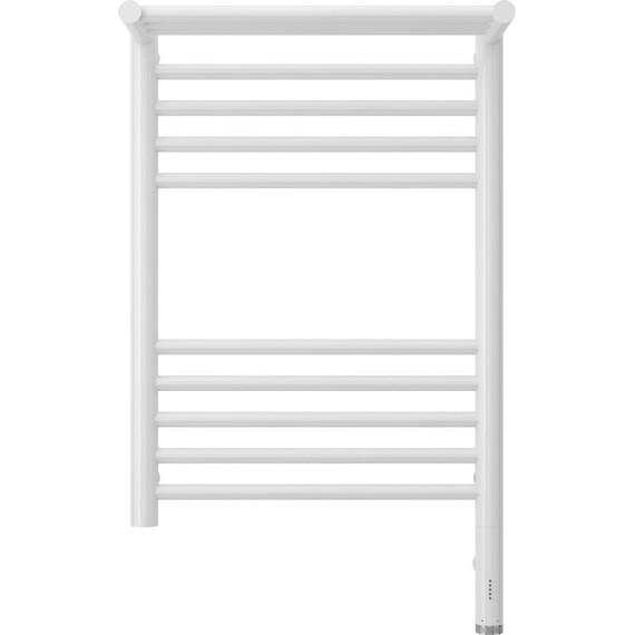 Полотенцесушитель электрический Сунержа Богема с полкой 3.0 П10 600x400 мм (прямая перемычка) 12-5807-6040 R, белый - фото 2