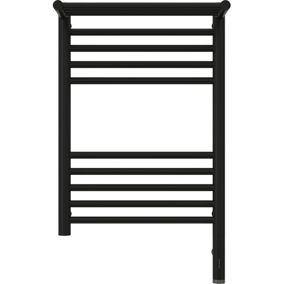 Полотенцесушитель электрический Сунержа Богема с полкой 3.0 П10 600x400 мм (прямая перемычка) 31-5807-6040 R, чёрный матовый - фото 2