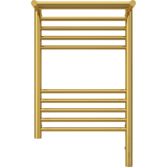 Полотенцесушитель электрический Сунержа Богема с полкой 3.0 П10 600x400 мм (прямая перемычка) 03-5807-6040 R, золото - фото 2