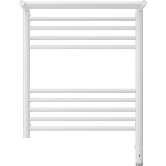 Полотенцесушитель электрический Сунержа Богема с полкой 3.0 П10 600x500 мм (прямая перемычка) 12-5807-6050 R, белый - фото 2