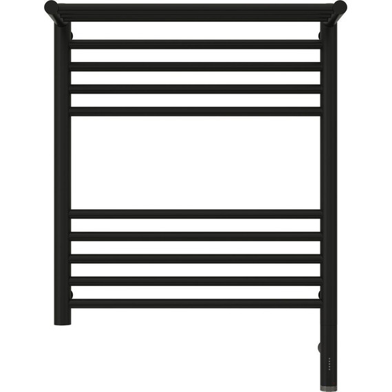 Полотенцесушитель электрический Сунержа Богема с полкой 3.0 П10 600x500 мм (прямая перемычка) 31-5807-6050 R, чёрный матовый - фото 2