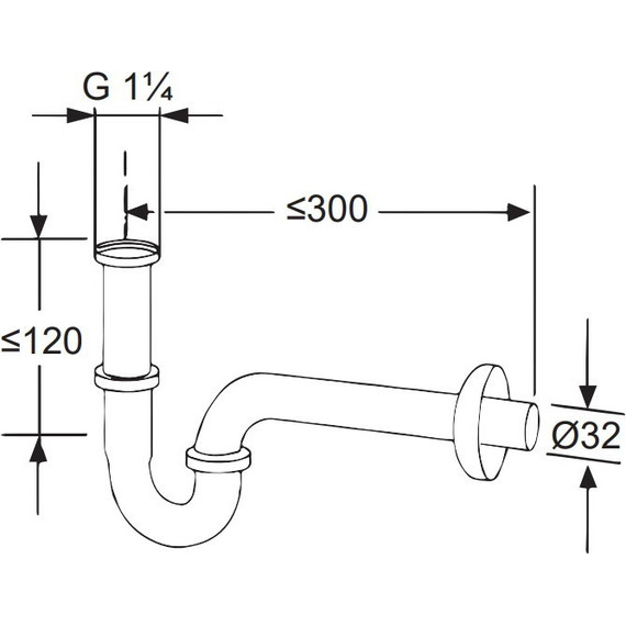 Сифон для умывальника Kludi 1026505-00 - фото 2