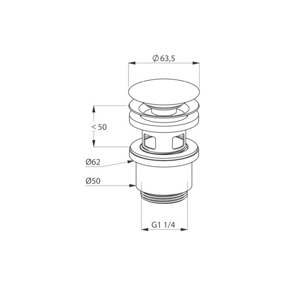 Донный клапан Kludi 1042405-00 - фото 2