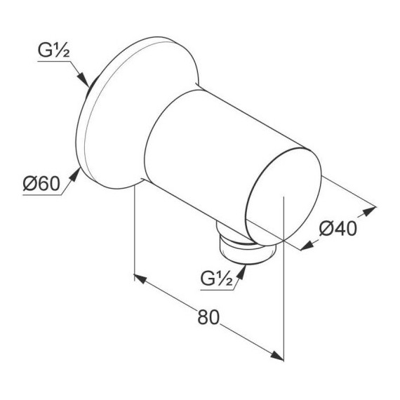Шланговое подсоединение Kludi Nova Fonte 2054305-35 - фото 2