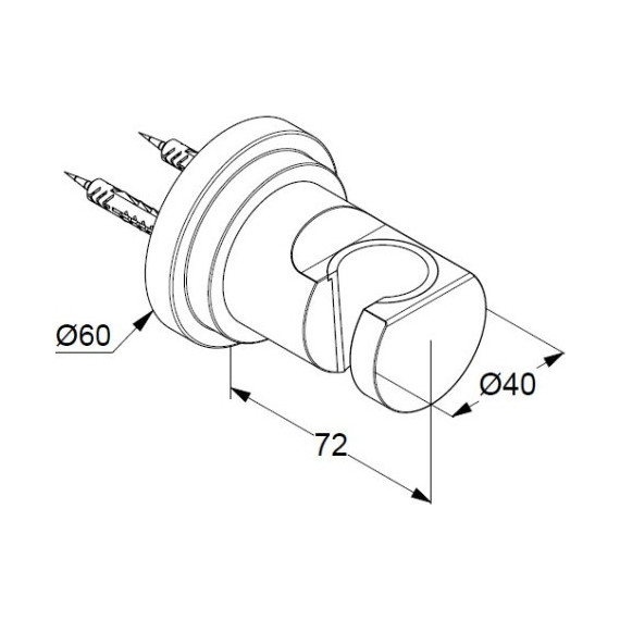 Держатель душевой лейки Kludi Nova Fonte 2055205-25 - фото 2