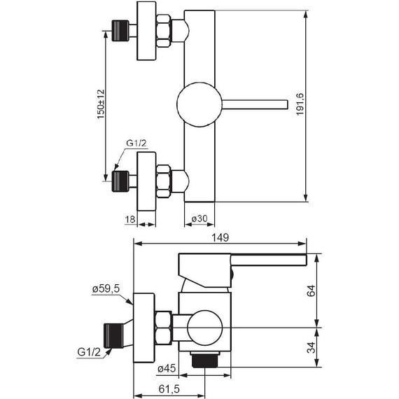 Смеситель для душа Damixa Scandinavian Pure 362000000, Цвет производителя: хром - фото 4