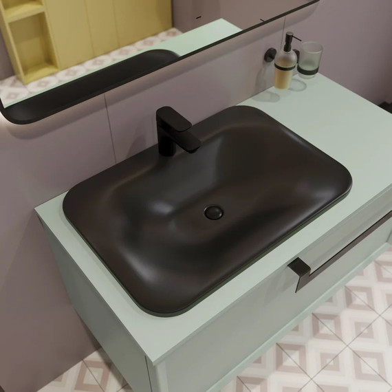 Смеситель для раковины Kludi Pure&Style 400283975, черный матовый - фото 6