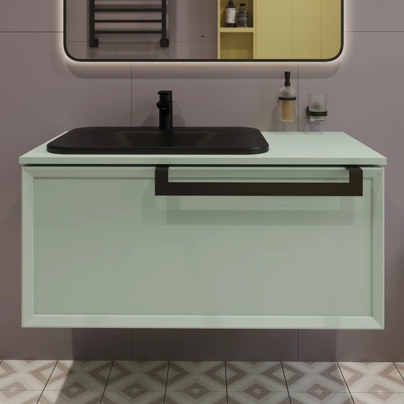 Смеситель для раковины Kludi Pure&Style 400283975, черный матовый - фото 8