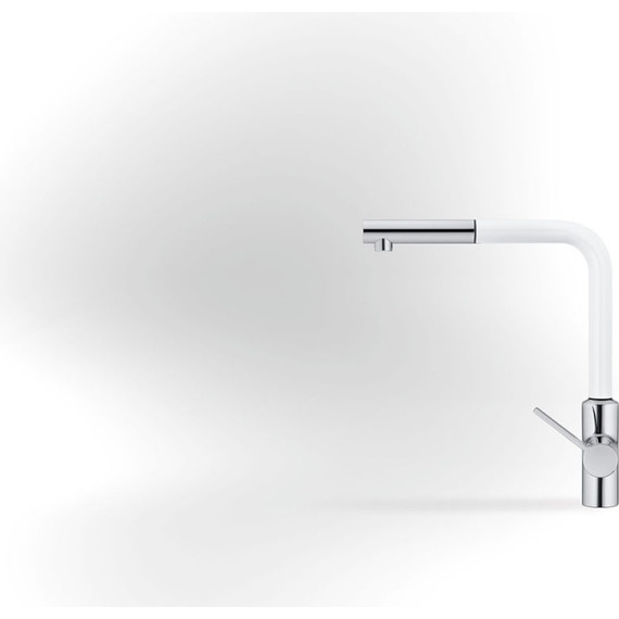 Смеситель для кухни Kludi L-Ine 408519375, белый матовый/хром - фото 2