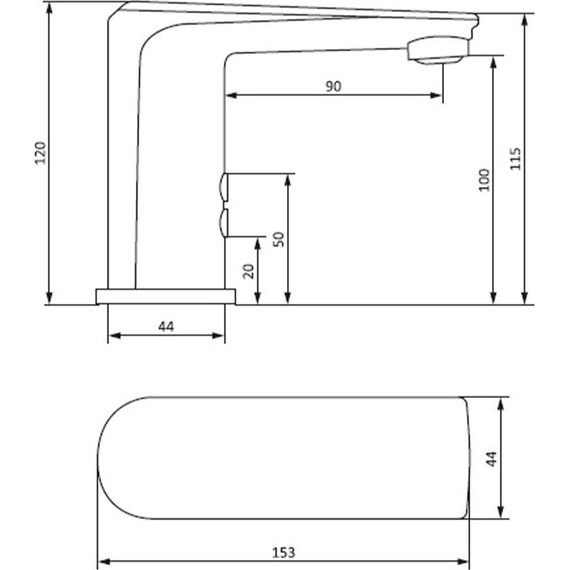 Смеситель для раковины сенсорный Damixa Jupiter 770290300, черный, Цвет производителя: чёрный - фото 4