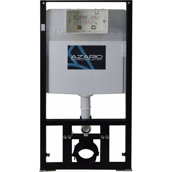 Инсталляция с подвесным безободковым унитазом Azario Grado AZ-8010-1000+AZ-0046-N+AZ-8200-0012, Цвет производителя: белый - фото 3