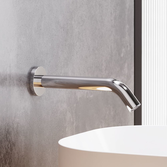 Смеситель для раковины настенный сенсорный Damixa Scandinavian Pure 360270000, Цвет производителя: хром - фото 2