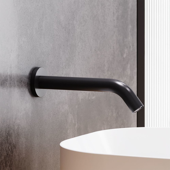 Смеситель для раковины настенный сенсорный Damixa Scandinavian Pure 360270300, черный, Цвет производителя: чёрный - фото, картинка 2 Смеситель для раковины настенный сенсорный Damixa Scandinavian Pure 360270300, черный, Цвет производителя: чёрный - фото 2