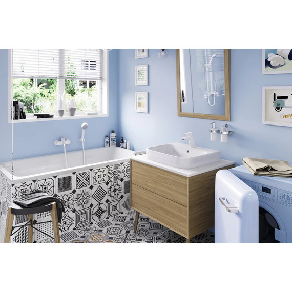 Смеситель для раковины Kludi Pure&Easy 373829165, белый/хром - фото 4