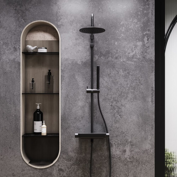 Душевая стойка Damixa Scandinavian Pure 936730300, черный - фото 3