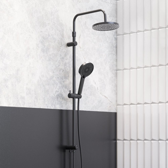 Душевая стойка Damixa Apollo 947000300, черный - фото, картинка 2 Душевая стойка Damixa Apollo 947000300, черный - фото 2