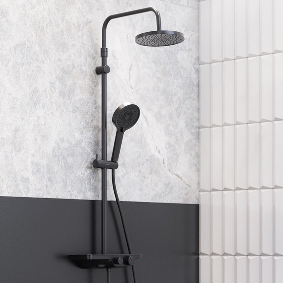 Душевая стойка Damixa Apollo 947730300, черный - фото 2