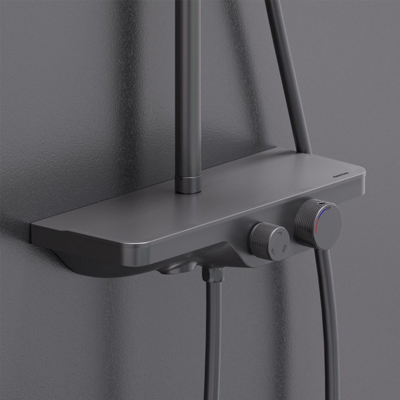 Душевая стойка Damixa Apollo 947730300, черный - фото 4