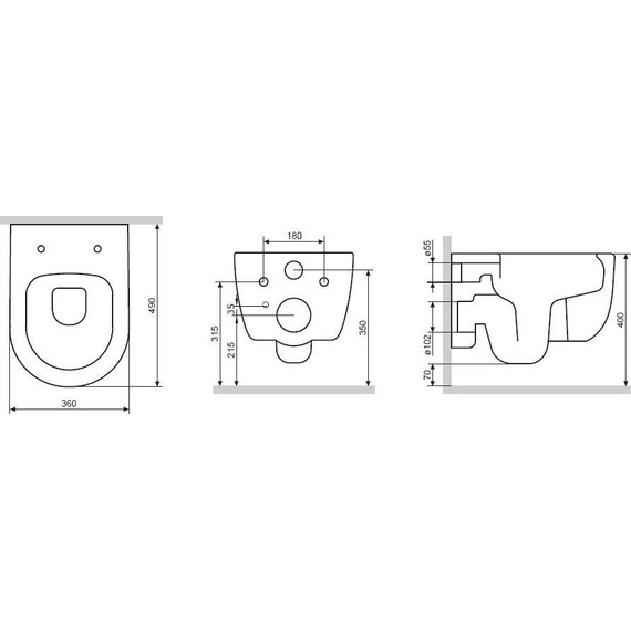Унитаз подвесной безободковый Damixa Sirius DX86C1800SC с крышкой микролифт - фото 6