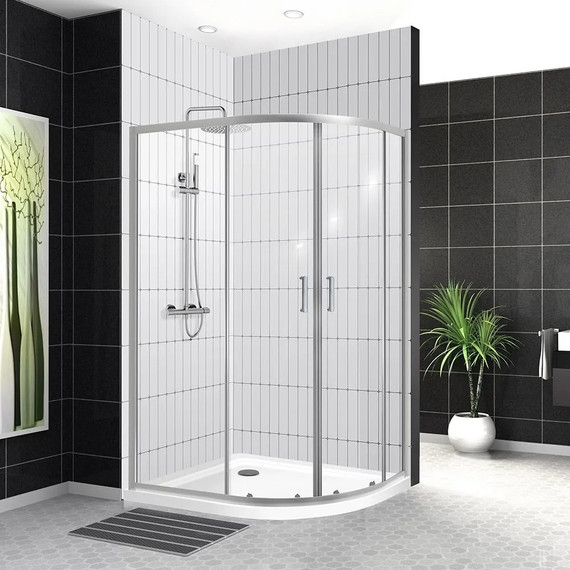 Душевое ограждение BelBagno 120x80 см UNO-195-RH-2-120/80-C-Cr, хром/прозрачное - фото 